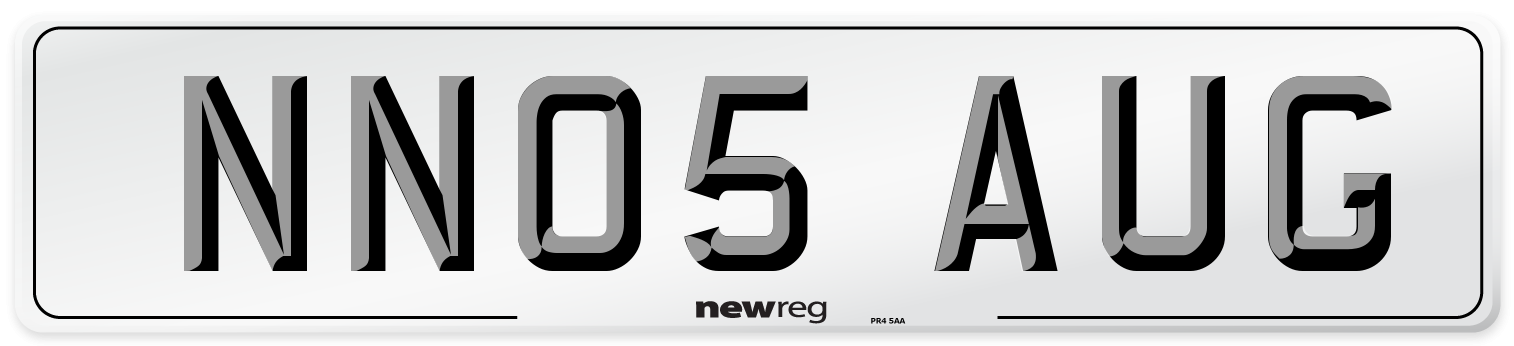 NN05 AUG Number Plate from New Reg